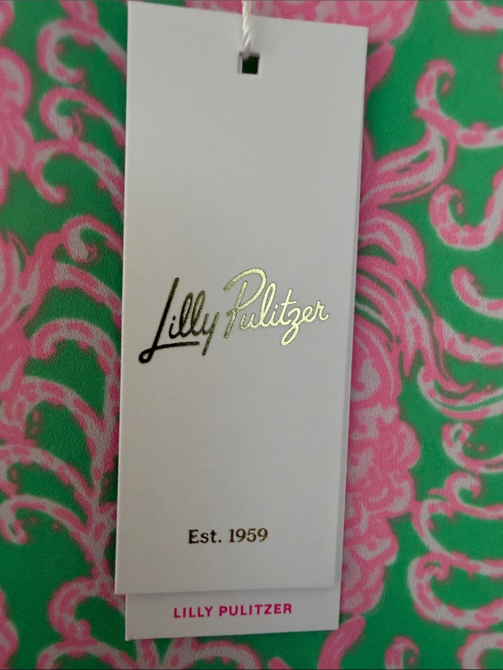 Lilly Pulitzer Pink & Green Pineapple V-Neck Camisole - Picture 2 of 5